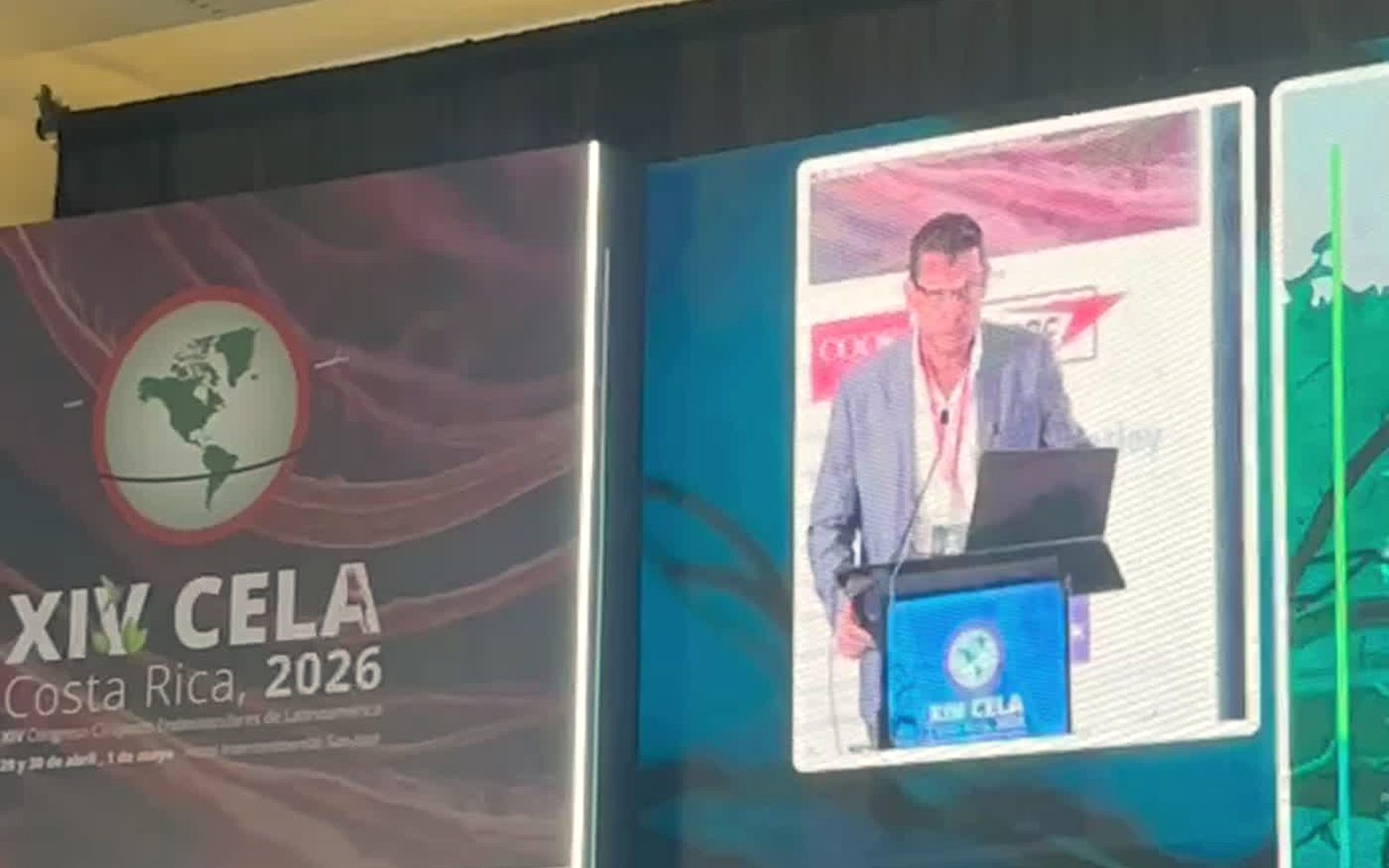 Dr. Cadu palestrando no XIV CELA, congresso internacional de flebologia